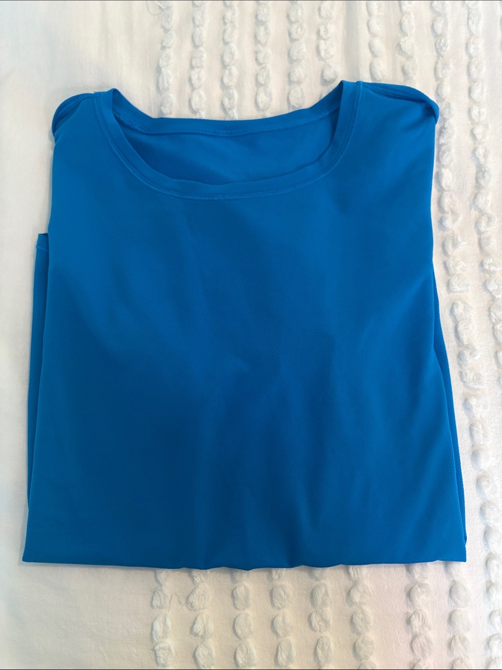 Lululemon High Neck Running and Training Top in Poolside Blue Size 10 - Picture 6 of 6